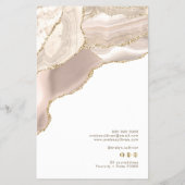 Ivoor goud agaat prijslijst flyer (Achterkant)