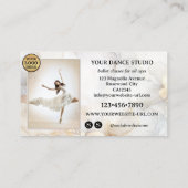 Ivoor Goud Artistiek Ballet Dance Studio Visitekaartje (Achterkant)