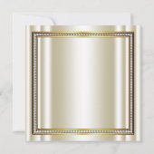 Ivoor Goud Diamant Hoge hak Schoen Verjaardagsfees Kaart (Achterkant)