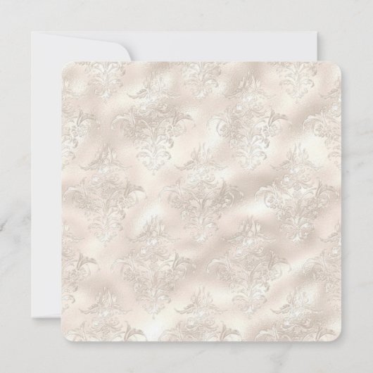 Ivoor, Goud, en Parels Galentine's Party Kaart (Achterkant)