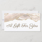 ivoor gouden agaat cadeaubon (Voorkant)