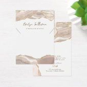 Ivoor gouden agaat ketting display kaart (Bureau)