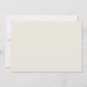 Ivoor Gouden Bloemen Bruiloft Save the Date (Achterkant)