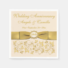 Ivoor, Gouden Bloemen Gouden Jubileum servetten 2