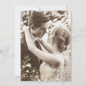 Ivoor Gouden Bloemen Huwelijk Na Uitnodiging van h (Achterkant)