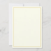 Ivoor Gouden Roze Bruiloft Save The Date (Achterkant)