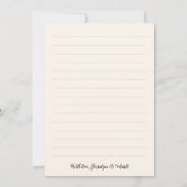 Ivoor grijs pijl foto collage liefde Bedankt bruil (Achterkant)