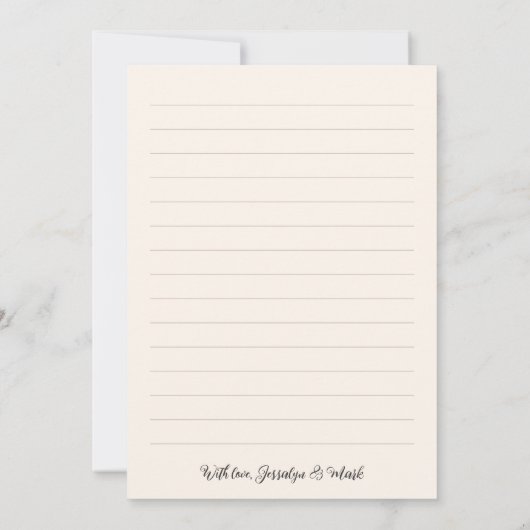 Ivoor grijs pijl foto collage liefde Bedankt bruil (Achterkant)