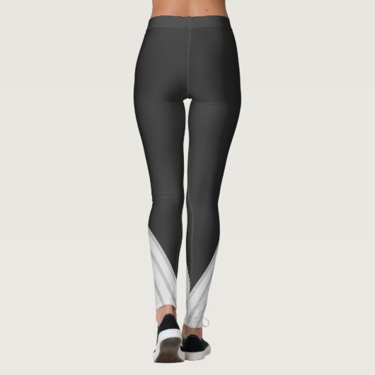 Ivoor grijze Attoni Yoga Broek Leggings (Achterkant)