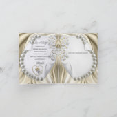 Ivoor, groen, blauw, goud op de uitnodiging van de (Binnen)