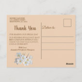 Ivoor, groen, blauw, goud zijde & parel tank Y ans Briefkaart (Achterkant)