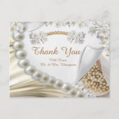 Ivoor, groen, blauw, goud zijde & parel tank Y ans Briefkaart (Voorkant)