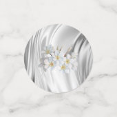 Ivoor, groen, blauw, gouden zijde en oorspuwen confetti (Kleine voorkant)