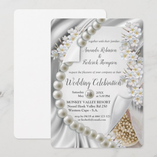 Ivoor, groen, blauw, gouden zijde en oorspuwen kaart (Voorkant / Achterkant)