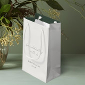 Ivoor & Groen | Bloemenmonogram bruiloft Dank u Klein Cadeauzakje