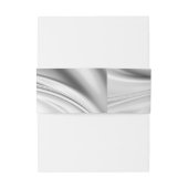 Ivoor-, groen-, goud-, blauwe zijde- en parelband uitnodigingen wikkel (Achterkant Voorbeeld)