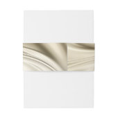 Ivoor-, groen-, goud-, blauwe zijde- en parelband uitnodigingen wikkel (Achterkant Voorbeeld)