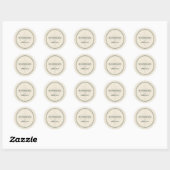 Ivoor Handgemaakt Met Zorg Sticker (Vel)