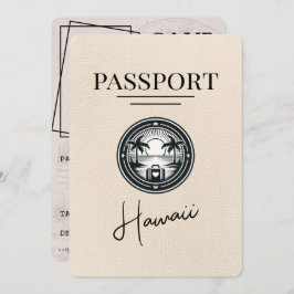 Ivoor Hawaii Passport Bewaar de datum Save The Date