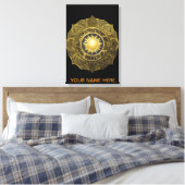 Ivoor Helios Mandala Fijne Kunst Canvas Kunst (Insitu (Slaapkamer))