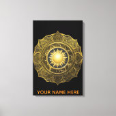 Ivoor Helios Mandala Fijne Kunst Canvas Kunst (Voorkant)