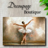 Ivoor Impressionist Dancing Ballerina Decoupage Tissuepapier