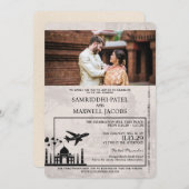 Ivoor India Passport Uitnodiging (Voorkant / Achterkant)