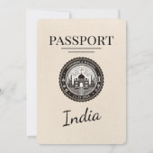 Ivoor India Passport Uitnodiging (Achterkant)