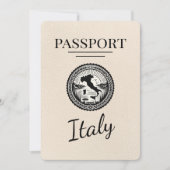 Ivoor Italië Paspoort Save The Date (Voorkant)