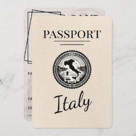Ivoor Italië Paspoort Save The Date