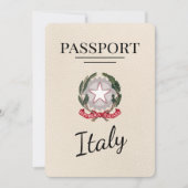 Ivoor Italië Paspoort Save The Date (Voorkant)