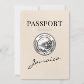 Ivoor Jamaica Passport Bewaar de datum Save The Date (Voorkant)
