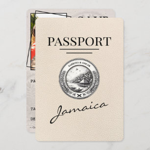 Ivoor Jamaica Passport Bewaar de datum Save The Date