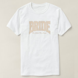 Ivoor Kant BRUIDS Verloving Feest Bach Feest T-shirt