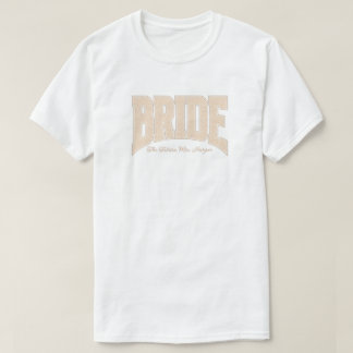 Ivoor Kant BRUIDS Verloving Feest Bach Feest T-shirt