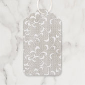 Ivoor & Kant Bruiloft Cadeaulabels (Achterkant)