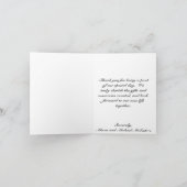 Ivoor Kant met Jute Uitstraling Bedankkaart (Binnen)