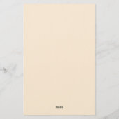 Ivoor Kleur Eenvoudig Professioneel Modern Minimal Briefpapier (Achterkant)