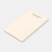 Ivoor Kleur Eenvoudig Professioneel Modern Minimal Post-it® Notes (Schuin)