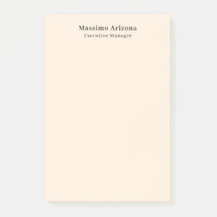 Ivoor Kleur Eenvoudig Professioneel Modern Minimal Post-it® Notes