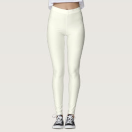 Ivoor Kleur Effen Leggings