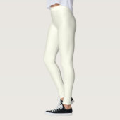 Ivoor Kleur Effen Leggings (Links)