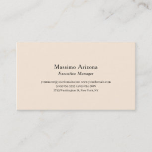 Ivoor Kleur Effen Professioneel Modern Minimalisti Visitekaartje