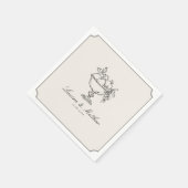 Ivoor Kleur Fruit Kom Wedding Tafelservetten met D Servet (Hoek)