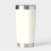 Ivoor Kleur Gestileerde Naam Trouw Bruidsmeisje Geïsoleerde Drinkbeker (Achterkant)