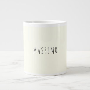 Ivoor Kleur Minimalistisch Eenvoudig Modern Esthet Grote Koffiekop