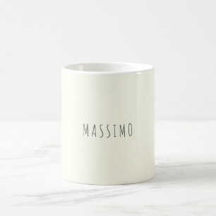 Ivoor Kleur Minimalistisch Eenvoudig Modern Esthet Koffiemok