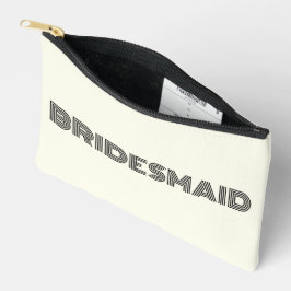 Ivoor Kleur Moderne Typografie Bruidsmeisje Etui