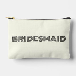 Ivoor Kleur Moderne Typografie Bruidsmeisje Etui