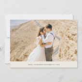 Ivoor Kleurige Wilde Bloemen de Uitnodiging van de (Achterkant)